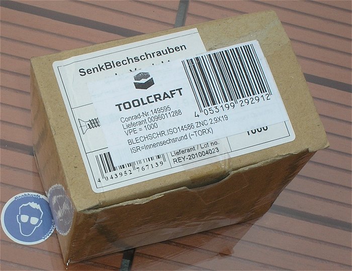 hq3 ca 1000x Senkschraube Blechschraube 2,9x19 mm Torx verzinkt EAN 4053199292912