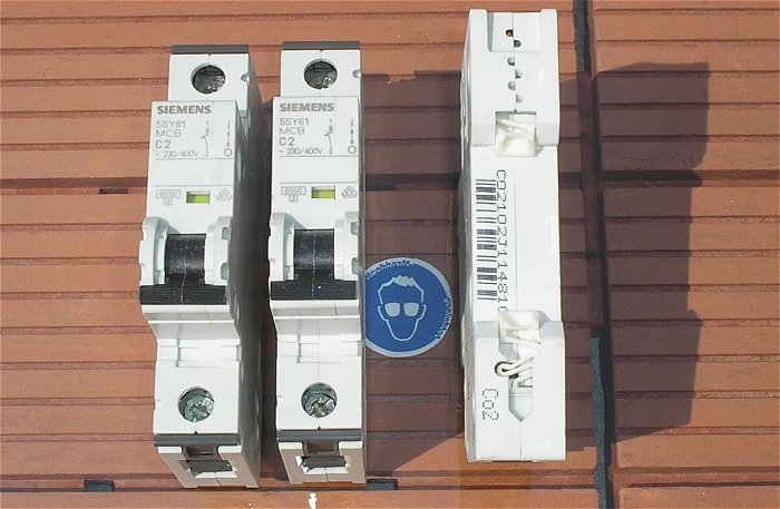 hq1 7x Leitungsschutzschalter LSS Automat Sicherung C2 A Ampere 1polig Siemens 5SY61