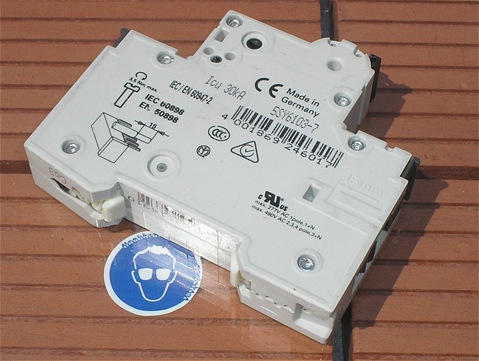 hq2 8x Leitungsschutzschalter LSS Automat Sicherung C3 A Ampere 1polig Siemens 5SY61