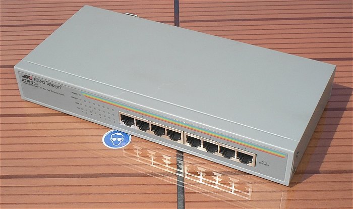 hq1 Fast Ethernet Switch RJ45 8 Port IP 10Base-T 100Base TX Allied Telesyn AT-FS708