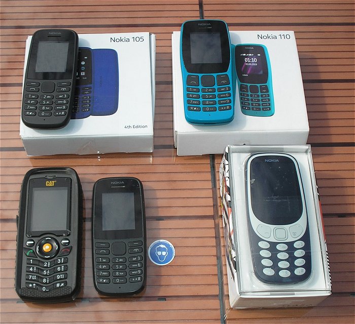 hq 5x Handy Nokia 105 110 CAT B25 Dual SIM HMD Global Oy TA-1030 1174 1192