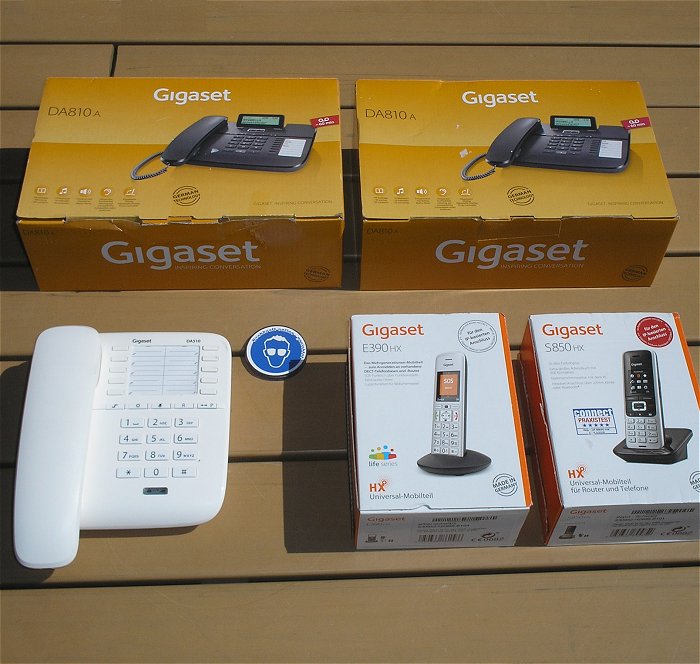 hq Telefone Gigaset 1x E390HX 1x S850HX 2x DA810A DA810 A EAN 4250366832890