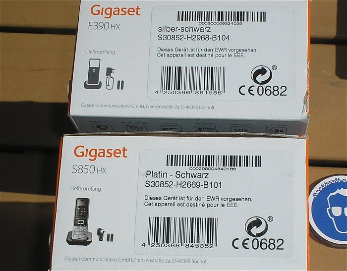 hq8 Telefone Gigaset 1x E390HX 1x S850HX 2x DA810A DA810 A EAN 4250366832890