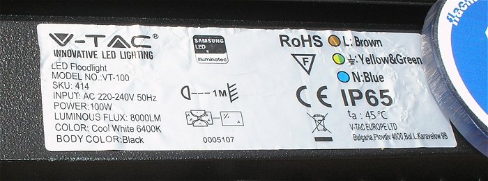 hq5 7 Stück LED Fluter Scheinwerfer 4 Stück Aussenleuchten 1 Stück Klemmspot