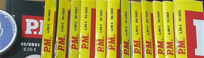 hq6 Paket 57x Hefte Zeitschriften 13 14 16 17 18 2021 22 PM Magazin P.M. Magazin