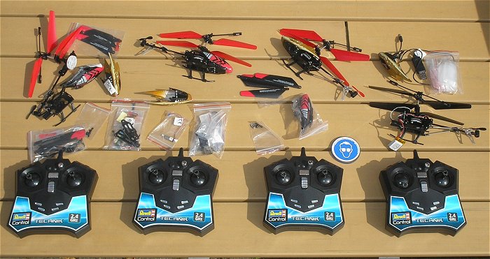 hq3 Paket Modellbau RC Helikopter Drohnen Drone RC Fernbedienungen Revell Reely