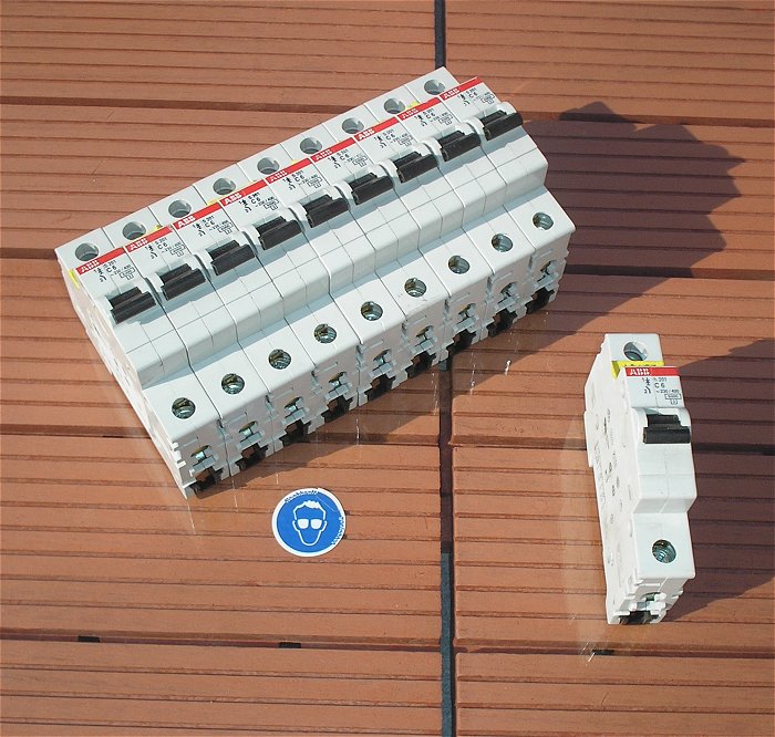 hq 10x Leitungsschutzschalter LS Automat Sicherung C6 A Ampere 1polig ABB S201