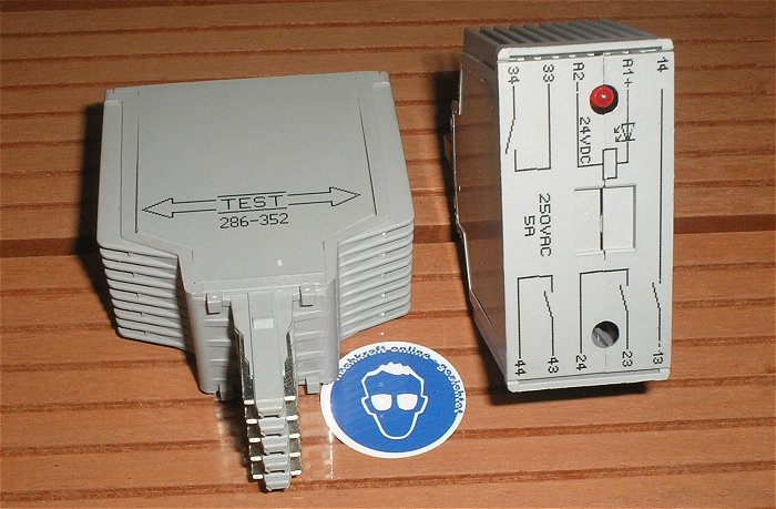 hq1 Relais Steckrelais 24V Volt DC 4S Schließer max. 250V 5A Wago 286-353