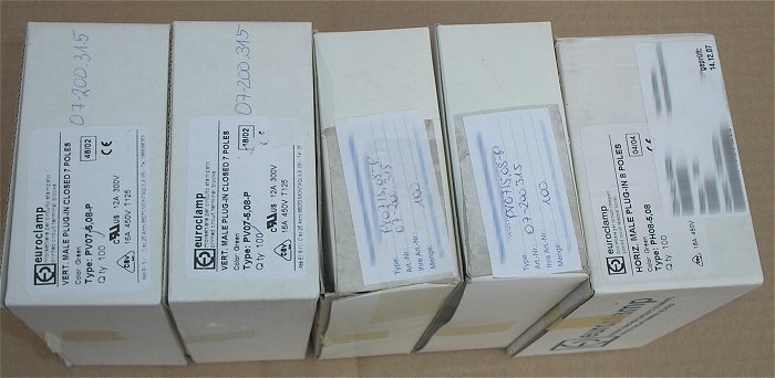 hq1 Posten Steckverbinder Printleiste Steckerleiste Leiterplattenstecker Euroclamp Wago