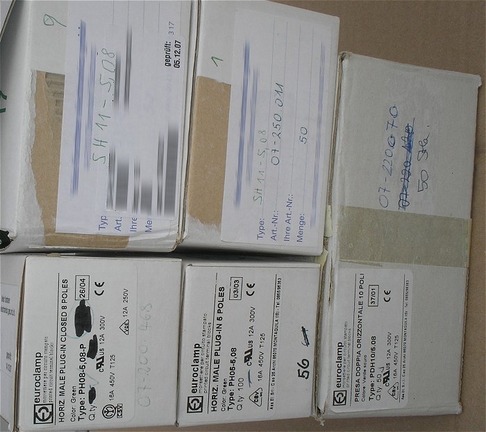 hq3 Posten Steckverbinder Printleiste Steckerleiste Leiterplattenstecker Euroclamp Wago