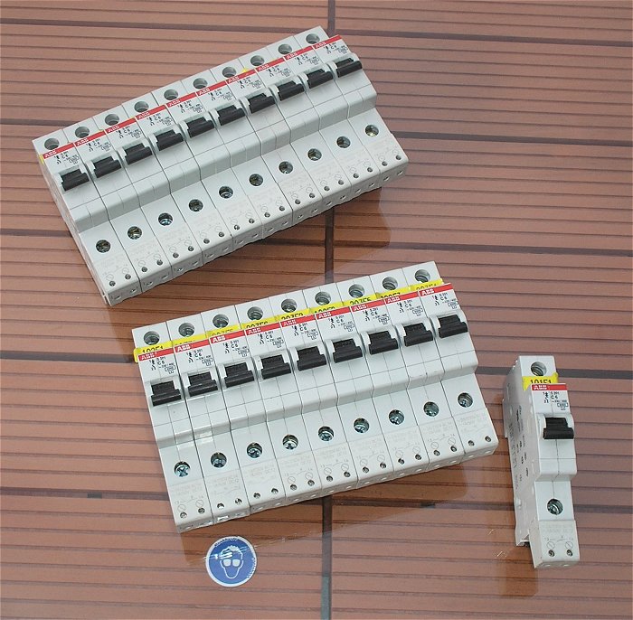 hq 10x Leitungsschutzschalter LS Automat Sicherung C6 A Ampere 1polig + Hilfskontakt