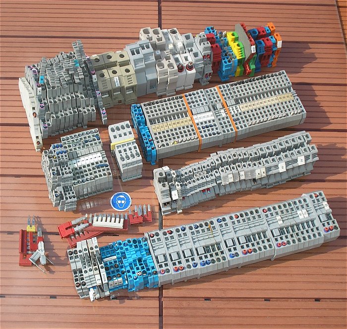 hq Posten ca 170x Reihenklemmen viele Wago sowie Weidmüller Phoenix Contact etc.