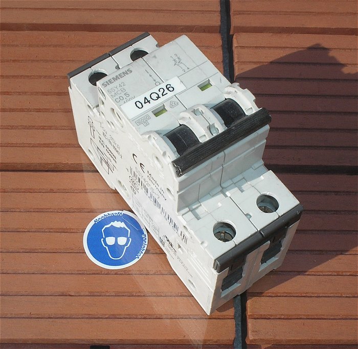 hq Leitungsschutzschalter LS Automat Sicherung C0,5 A Ampere 2polig Siemens 5SY42