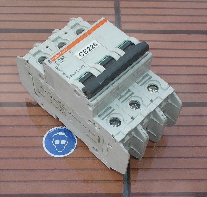 hq Leitungsschutzschalter LS Automat Sicherung C35 A Ampere 3polig Merlin Gerin