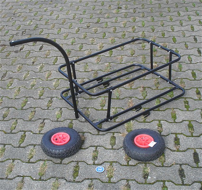 hq Stahlgestell für Transport Wagen Anhänger + 2x Sackkarren Rad Reifen EAN 4001221256609