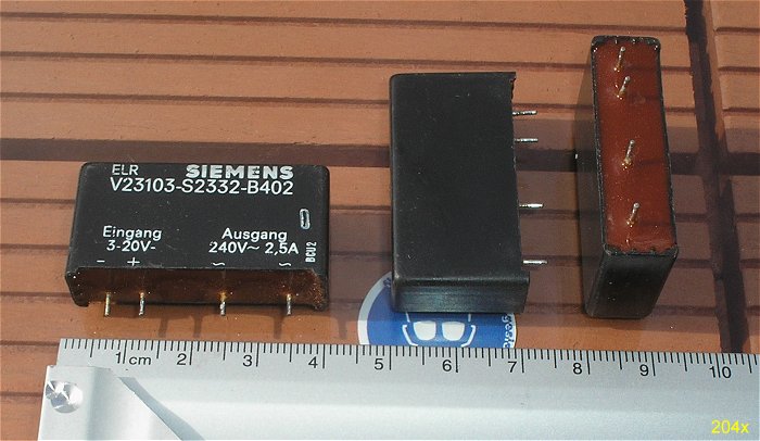 hq4 4x Siemens Switchpack elektronisches Lastrelais Schütz 230V Volt AC max 2,5A
