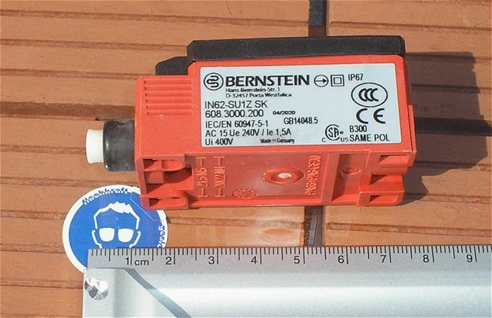 hq1 Schalter Endschalter Positionsschalter 1S1Ö Bernstein IN62-SU1Z SK 608.3000.200