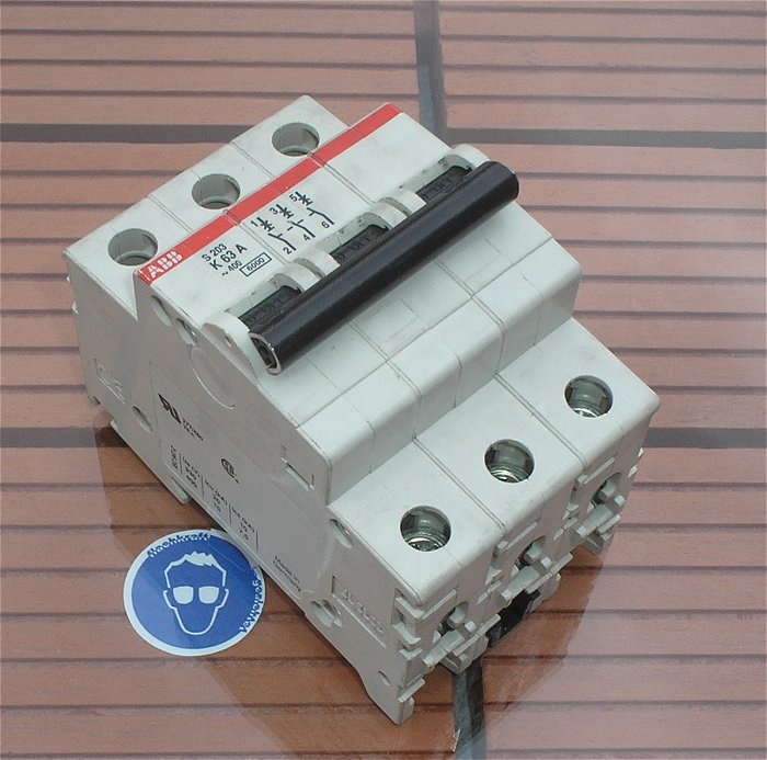 hq Leitungsschutzschalter LS Automat Sicherung K63 A Ampere 3polig ABB S203