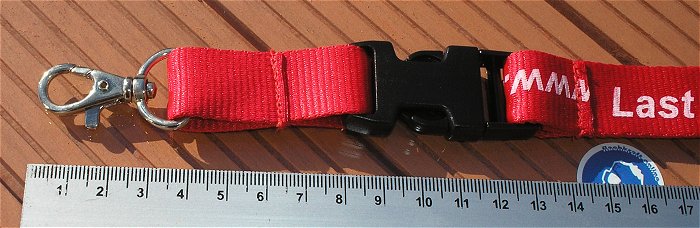 hq4 7 Stück Schlüsselbänder Lanyard Schlüsselband Karabiner Logo Werbung rot weiß