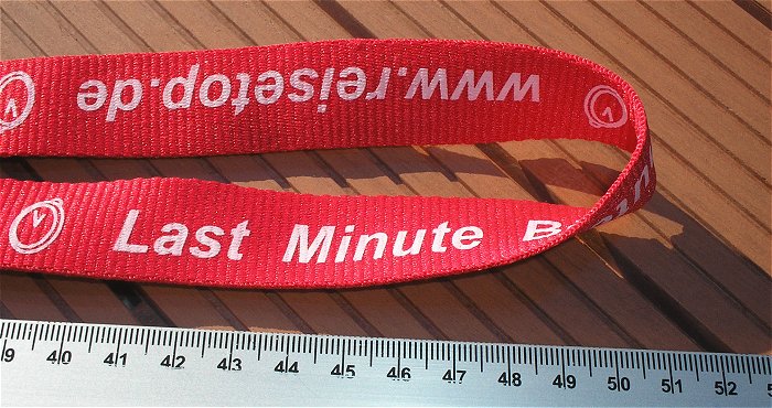 hq5 7 Stück Schlüsselbänder Lanyard Schlüsselband Karabiner Logo Werbung rot weiß