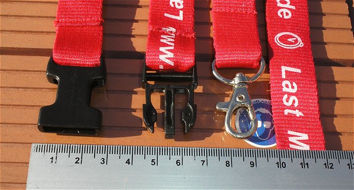 hq7 7 Stück Schlüsselbänder Lanyard Schlüsselband Karabiner Logo Werbung rot weiß