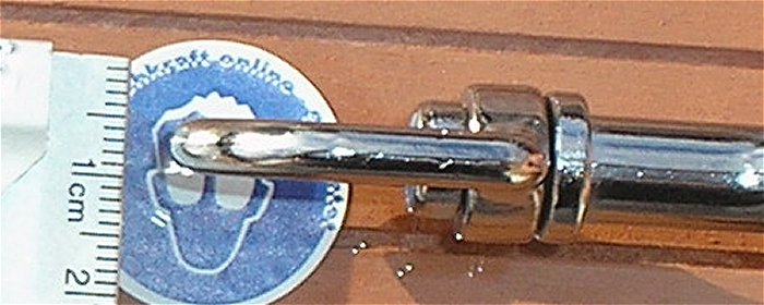 hq4 Karabiner Bolzenkarabiner Zinklegierung Druckguß verchromt ca 90x30mm