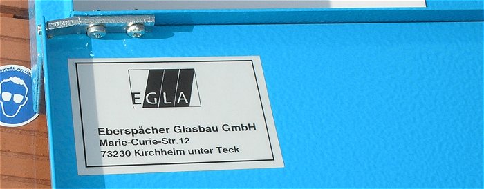 hq5 Eberspächer Glasbau GmbH Egla Lüftungsanlage TV N6-7 3VV Ez 230V Ventilkasten C