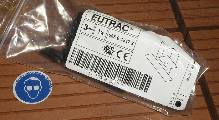 hq1 1x Endkappe Endwinkel schwarz 3ph für Stromschiene Eutrac 555 0 3217 2 555032172