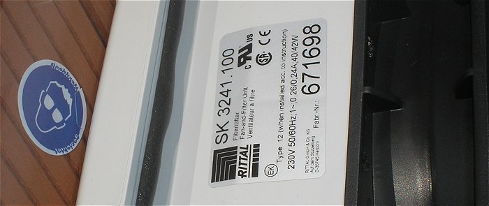 hq4 Lüfter Schaltschranklüfter ca 255mm 230V Volt AC Rittal SK 3241.100 EAN 4028177651982