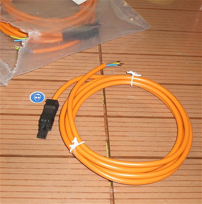 hq Kabel Leitung Anschlußkabel SZ Einspeisung 3x1,5mm² 3m Rittal SZ 2500.400
