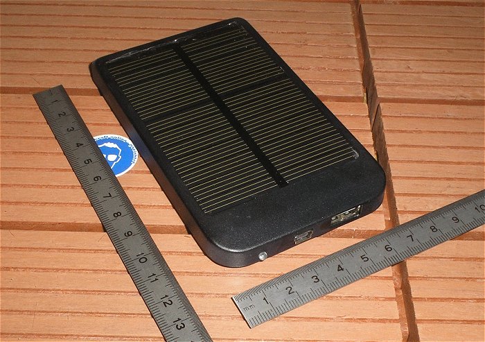 hq1 3x Powerbank Solar USB 5V Akku 1500mAh Li-Po Solarzelle 0,7W Eccodis EAN 3700166000070