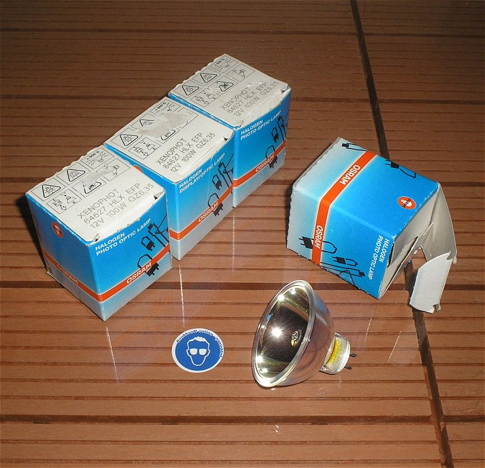 hq 4x Leuchtmittel Reflektor Osram Xenophot 64627 HLX EFP 12V 100W GZ6,35 EAN 4050300006802