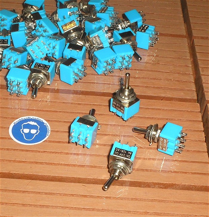 hq 4x Mini Schalter Miniatur Kippschalter Hebelschalter 2x On-Off-On