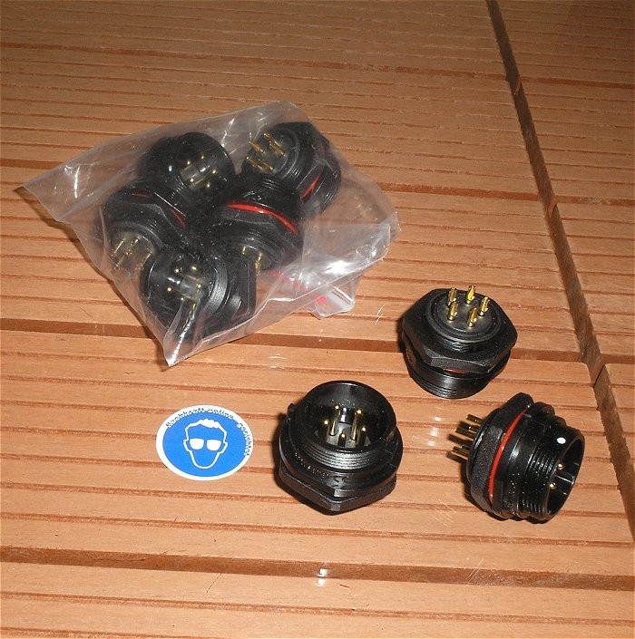 hq 8x Einbau Stecker Steckverbinder 5polig Weipu SP21 SP2112 P 5C EAN 2050001515049