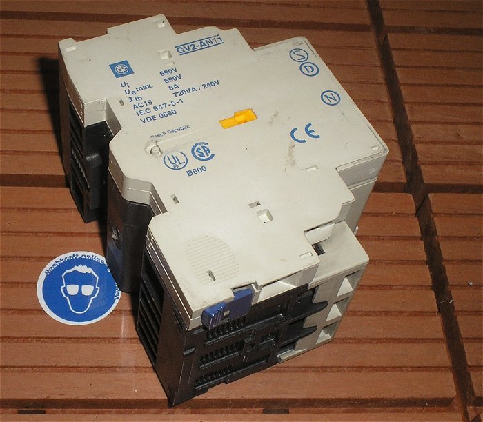 hq2 Motorschutzschalter 1,6-2,5A Ampere Telemecanique GV2-M07 + GV2-AN11 1S1Ö
