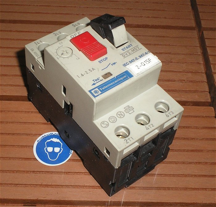 hq Motorschutzschalter 1,6-2,5A Ampere Telemecanique GV2-M07