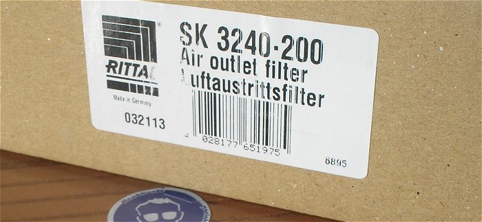 hq2 Filtergehäuse Luftaustrittsfilter ca 255mm Rittal SK 3240.200 EAN 4028177651975