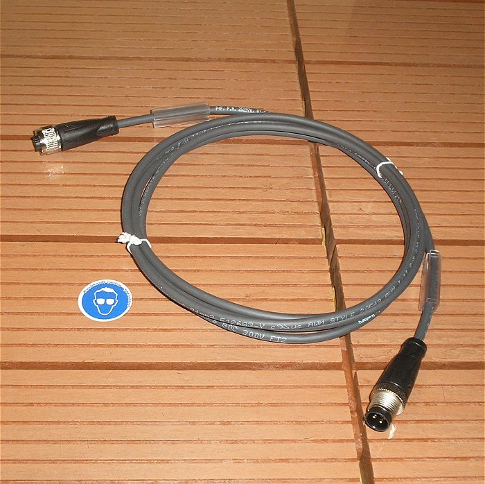 hq Kabel Sensor Aktor M12 Steckverbinder Stecker Buchse 4polig 2m Pepperl&Fuchs 252976