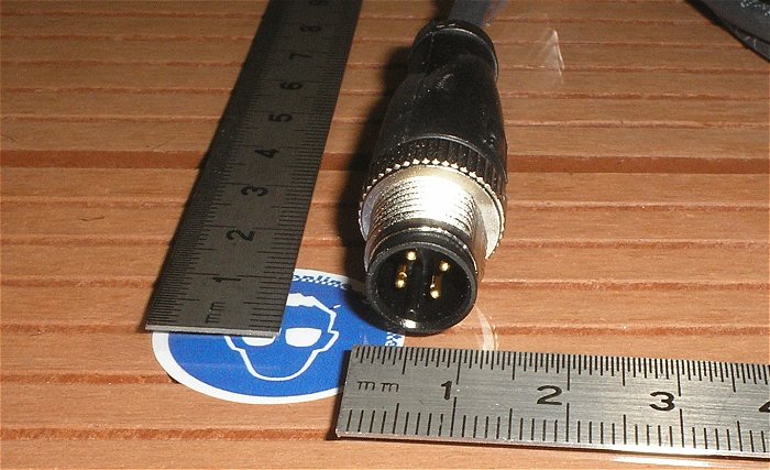 hq4 Kabel Sensor Aktor M12 Steckverbinder Stecker Buchse 4polig 2m Pepperl&Fuchs 252976