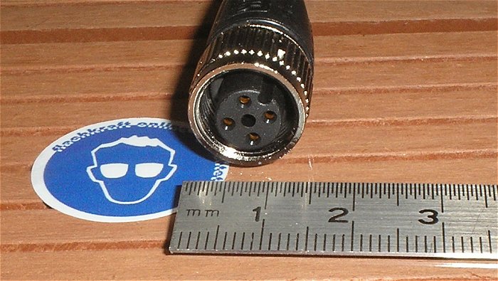 hq5 Kabel Sensor Aktor M12 Steckverbinder Stecker Buchse 4polig 2m Pepperl&Fuchs 252976