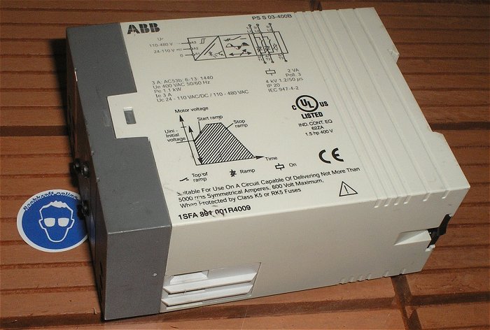 hq3 Motor Soft Start 400V AC 1,1kW ABB PS S 03-400B 1SFA891001R4009