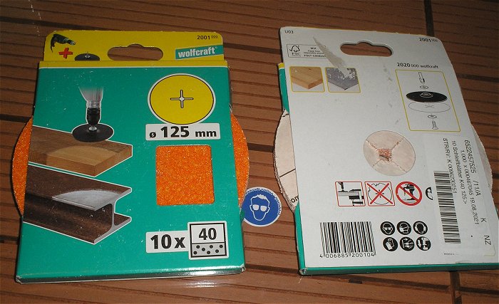 hq3 ca 110x Schleifscheiben 125mm K120 4006885200302 K80 4006885200203 K40 4006885200104