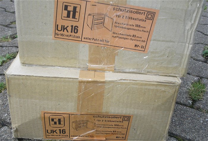 hq5 1x Sicherungskasten Verteiler mit Tür UP Unterputz schutzisoliert Striebel UK 16