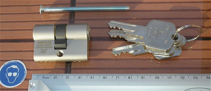 hq3 Profilzylinder 22 22mm + 3x Schlüssel BASI V5010-2222 EAN 4026434172799