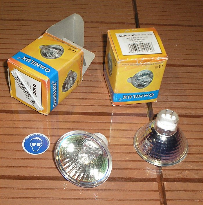 hq 2x Leuchtmittel 120V 250W GY 5.3 Halogen Reflektor Omnilux 88265005 EAN 4026397102246