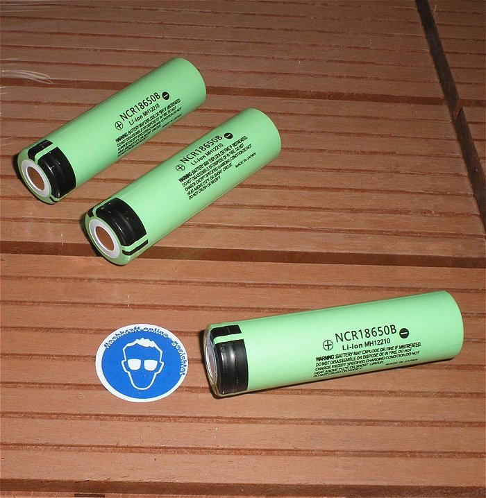 hq 3x Akku 3.7V 3400 mAh Li-Ion LiIon 18650 Panasonic NCR18650B MH12210