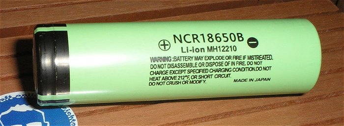 hq1 3x Akku 3.7V 3400 mAh Li-Ion LiIon 18650 Panasonic NCR18650B MH12210