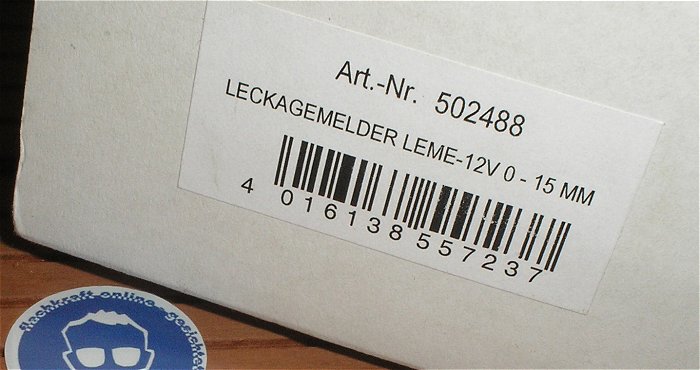 hq3 Gehäuse Waterdetector Leckagemelder B + B Sensors LEME-12V 502488 EAN 4016138557237