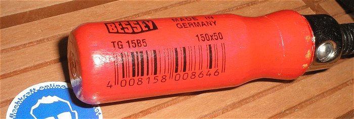 hq1 2x Schnell Schraubzwinge Temperguss 150x50 Bessey TG 15B5 EAN 4008158008646