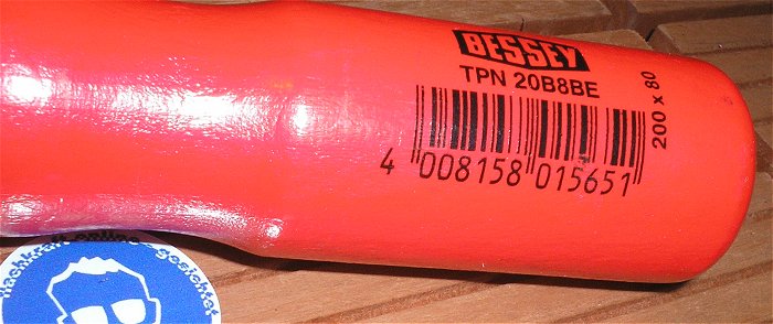 hq2 Schraubzwinge Temperguss 200 x 80 mm Bessey TPN 20B8BE EAN 4008158015651